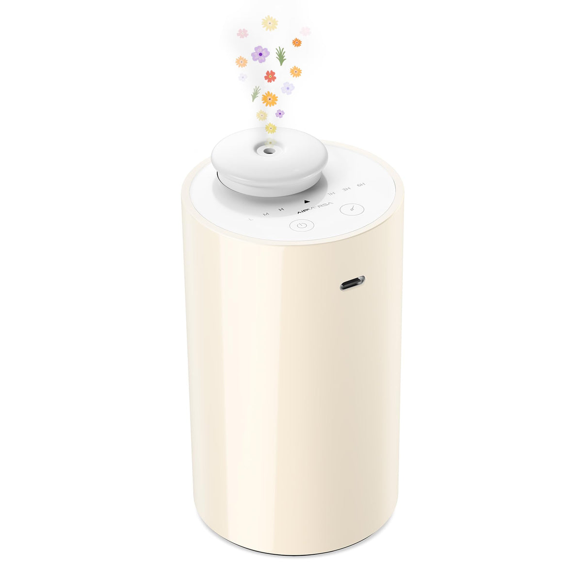 Airversa AN6 Waterless Diffuser for Essential Oil for Home, Room, Black