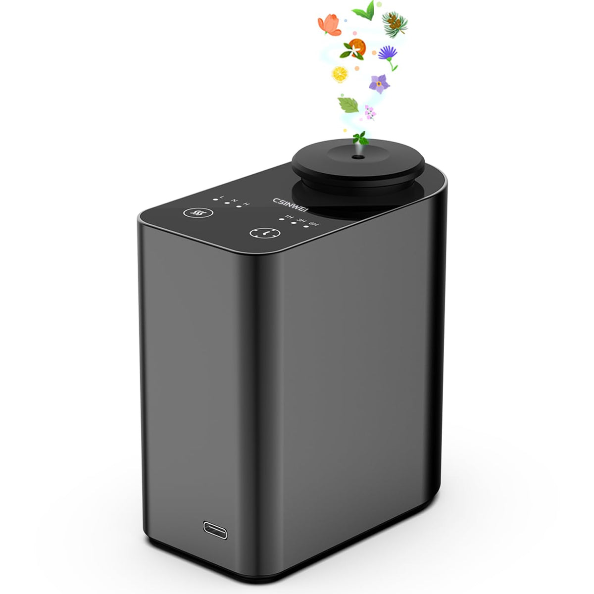Waterless Diffuser for Essential Oil, Portable Scent Diffuser for Home, Car