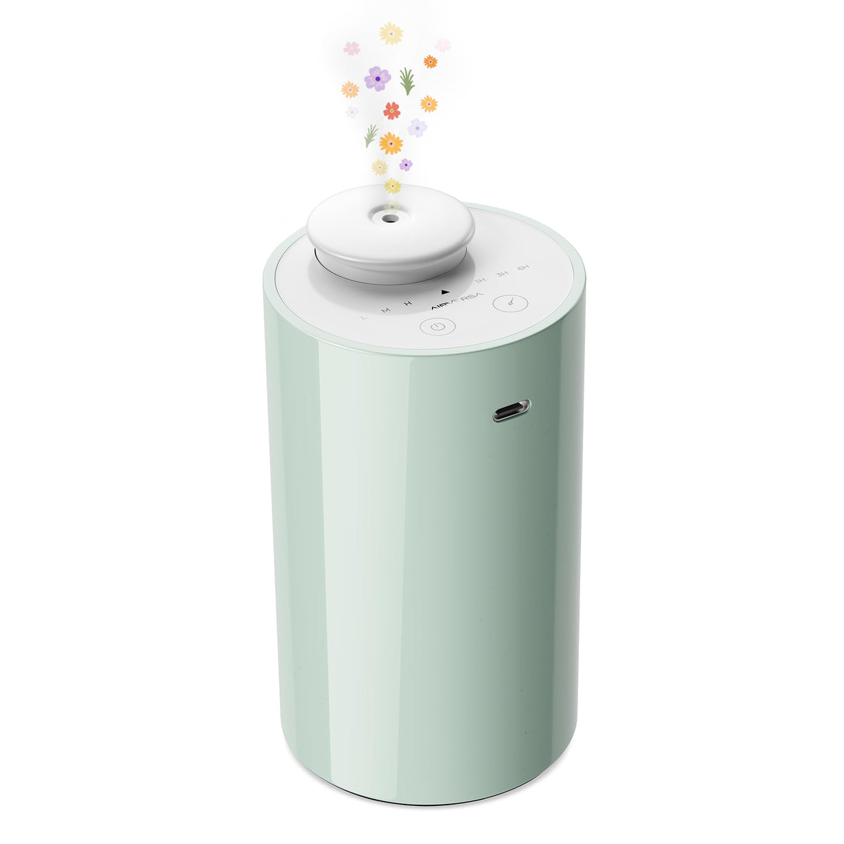 Airversa AN6 Waterless Diffuser for Essential Oil for Home, Room, Black