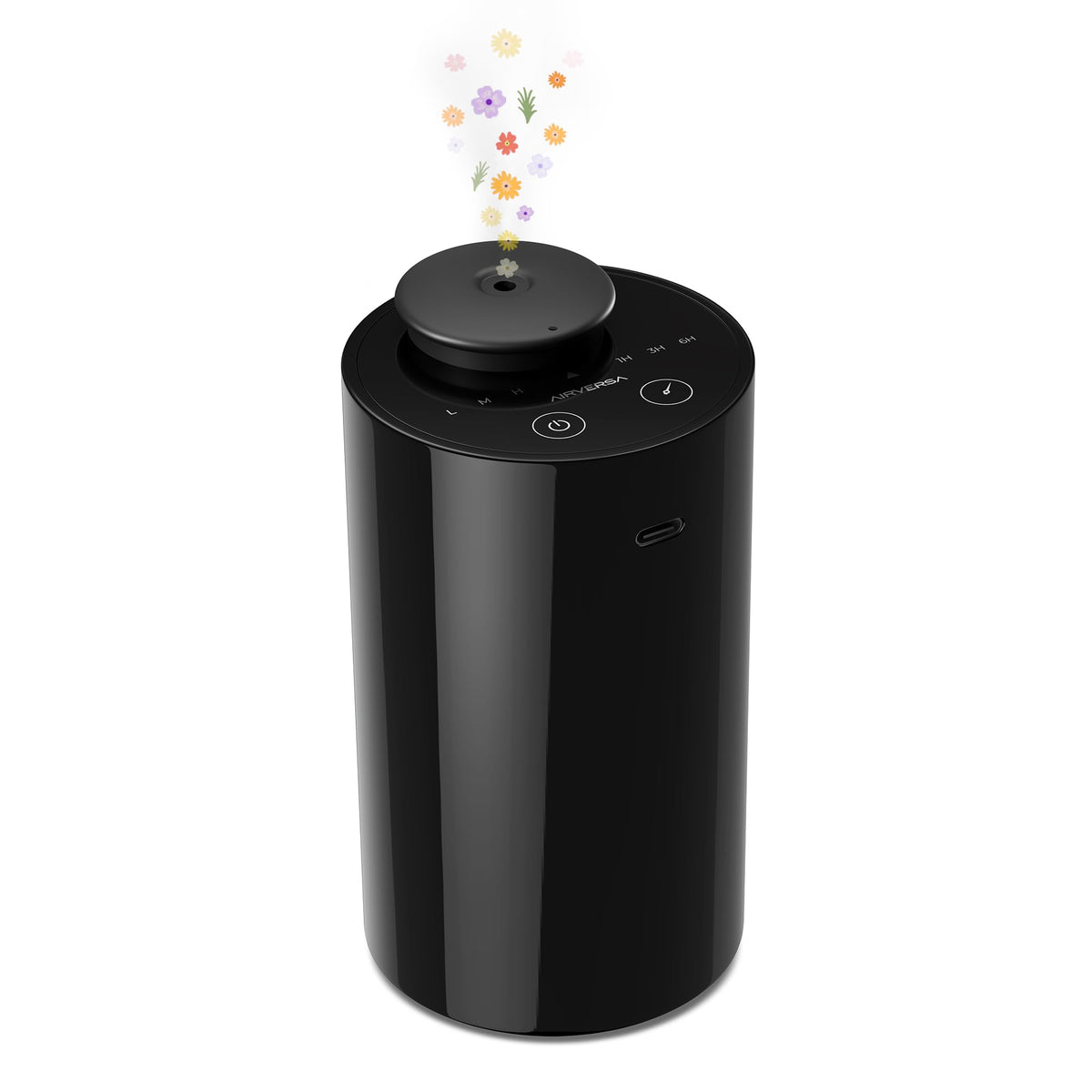 Airversa AN6 Waterless Diffuser for Essential Oil for Home, Room, Black