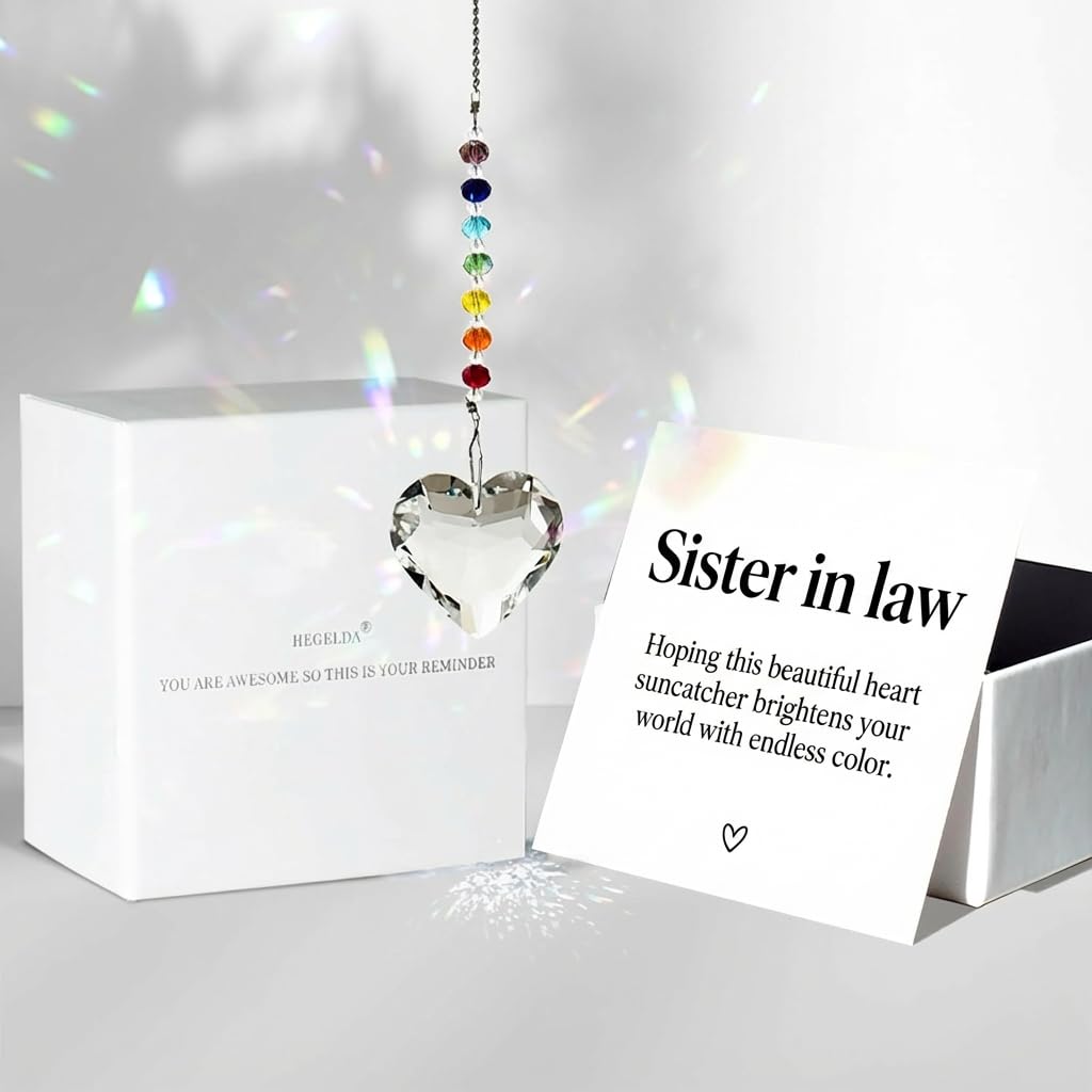 Birthday Gifts for Women Friend Crystal Suncatcher Christmas Ornament Decor