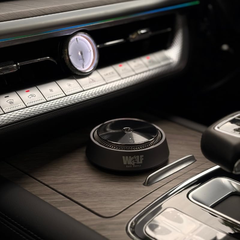 Smart Car Atomizing Aromatherapy Car Scent Diffuser | Aluminum Alloy Cordless | Automatic Shut On/Off with Motion Sensor | Wireless Essential Oil Low Noise Air Freshener Diffuser (Fragrance Included)
