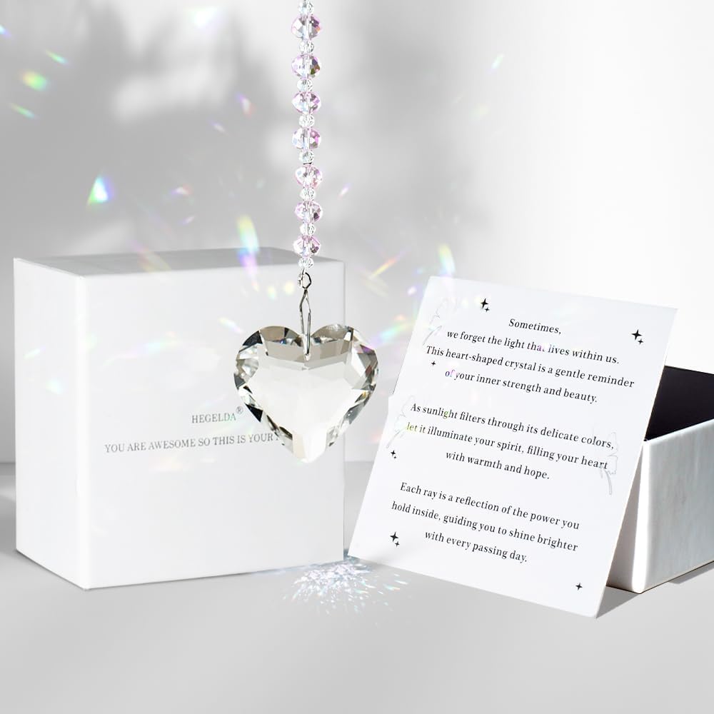 Birthday Gifts for Women Friend Crystal Suncatcher Christmas Ornament Decor