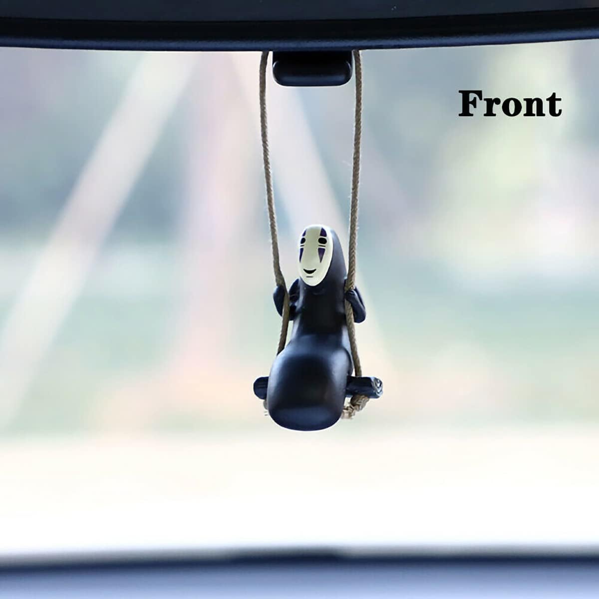 Anime Car Accessories of No Face Man Car Pendant Hanging Swing, for Car Rear View Mirror Accessories