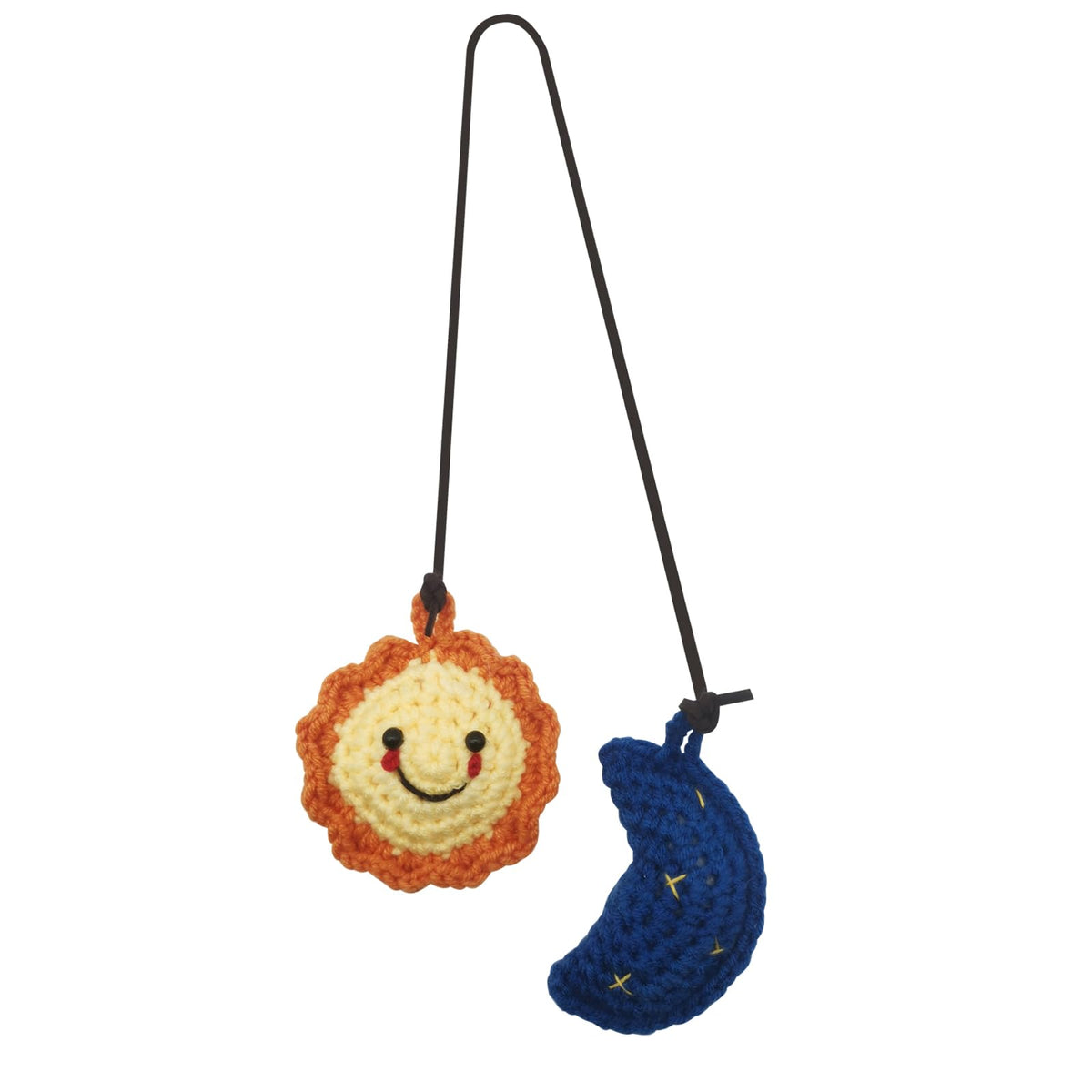 Car Rearview Mirror Hanging Ornament ，Knitted Lily of The Valley Pendant