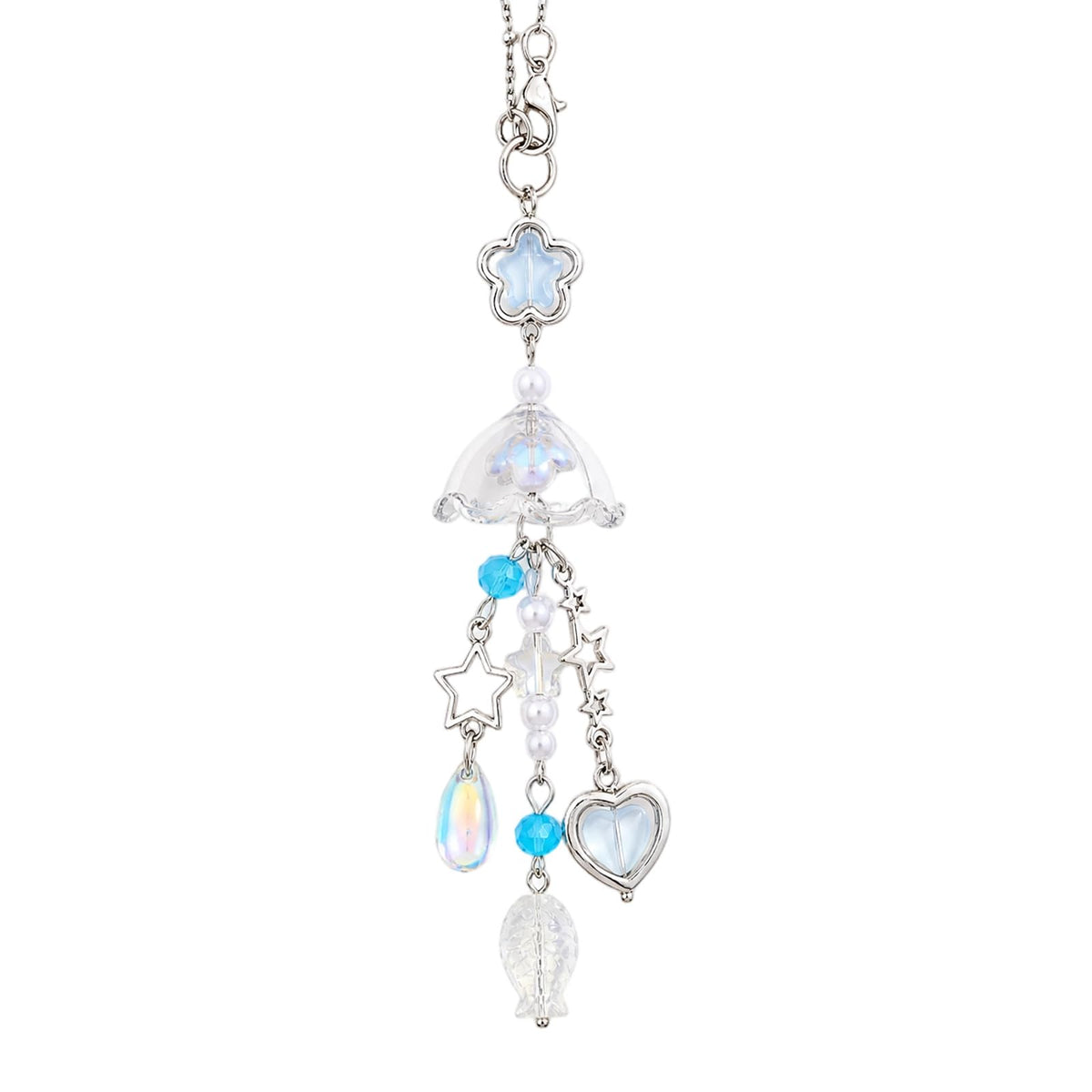 Lily of the Valley Leaf Car Charm White Summer Waterlily