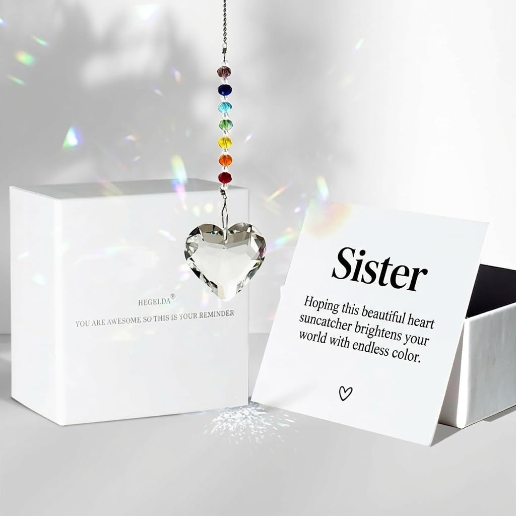 Birthday Gifts for Women Friend Crystal Suncatcher Christmas Ornament Decor