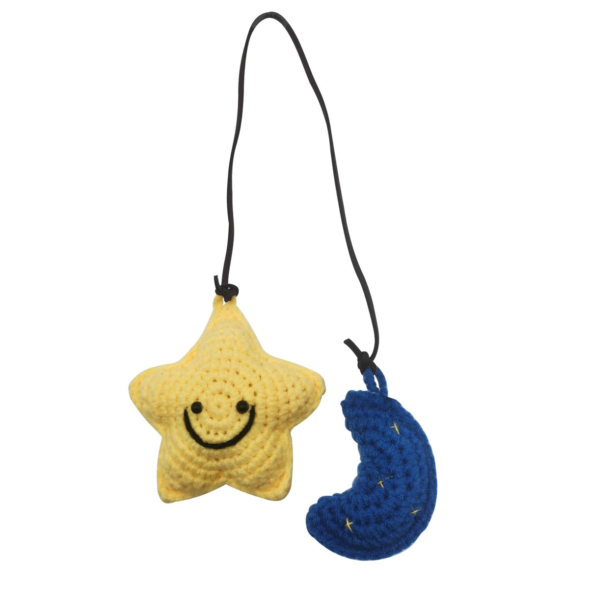 Car Rearview Mirror Hanging Ornament ，Knitted Lily of The Valley Pendant