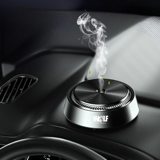 Smart Car Atomizing Aromatherapy Car Scent Diffuser | Aluminum Alloy Cordless | Automatic Shut On/Off with Motion Sensor | Wireless Essential Oil Low Noise Air Freshener Diffuser (Fragrance Included)
