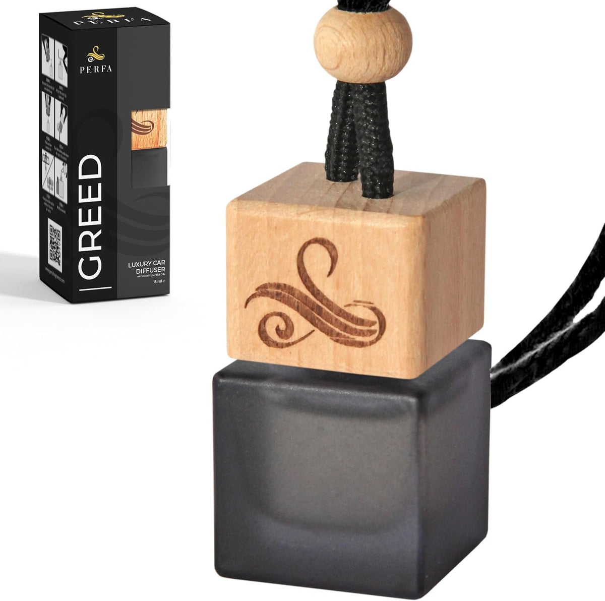 Car Air Freshener for Men - Greed Inspired Perfume Diffuser by Perfa