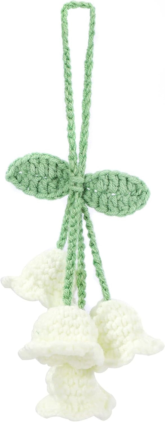 Car Decor Flower Car Mirror Hanging Accessories, Car Accessories for Women