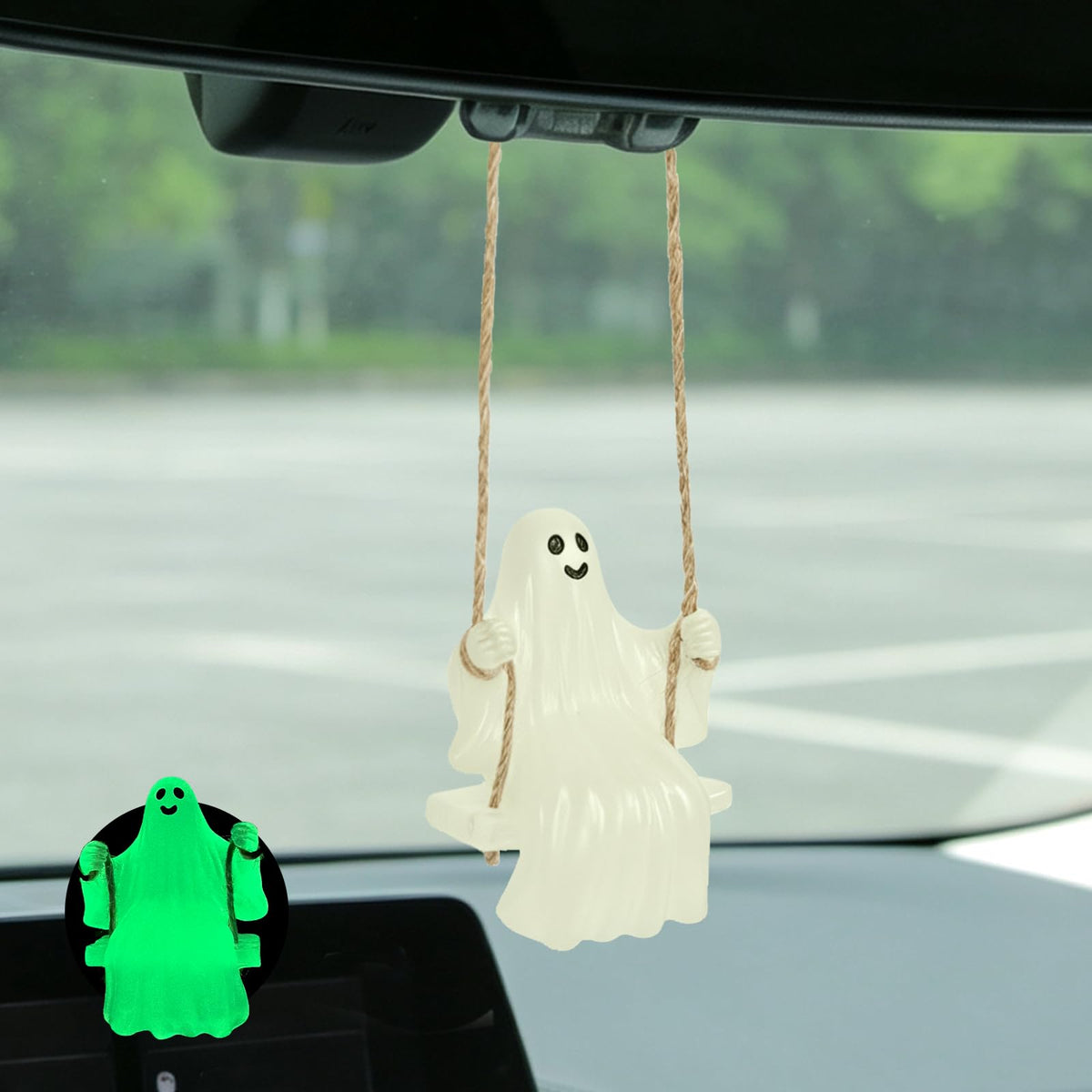 YGMONER Cute Swinging Duck Car Rear View Mirror Hanging Accessories Funny Car Interior Decor Gifts for Women Men (Duck)