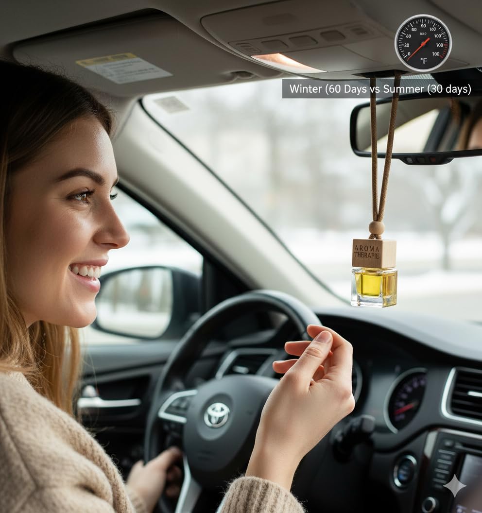 Aromatherapy Car Air Freshener 4Pack Hanging Diffuser