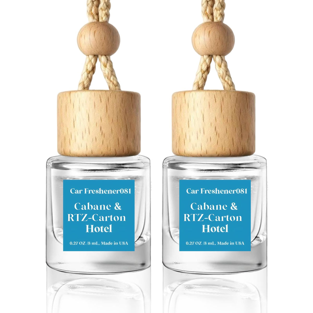 HoogaLife Car Air Freshener Diffuser 2 Pack Hanging Air Freshener Diffuser - Vanilla Cream Fragrance Oil Air D iffuser for Car, 45+ days Long Lasting Fragrance Made in USA C ar Air Fresheners (V54)