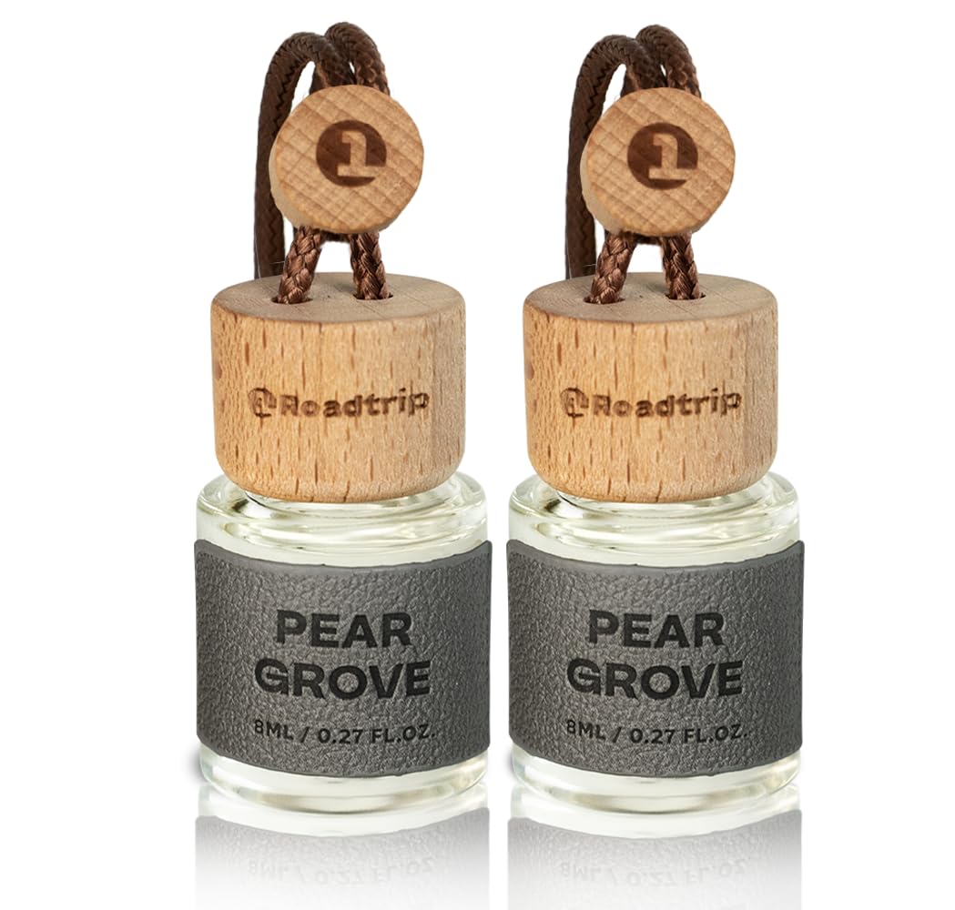 Hanging Car Air Freshener Essential Oil 2 Pack 8ml - Teak Wood