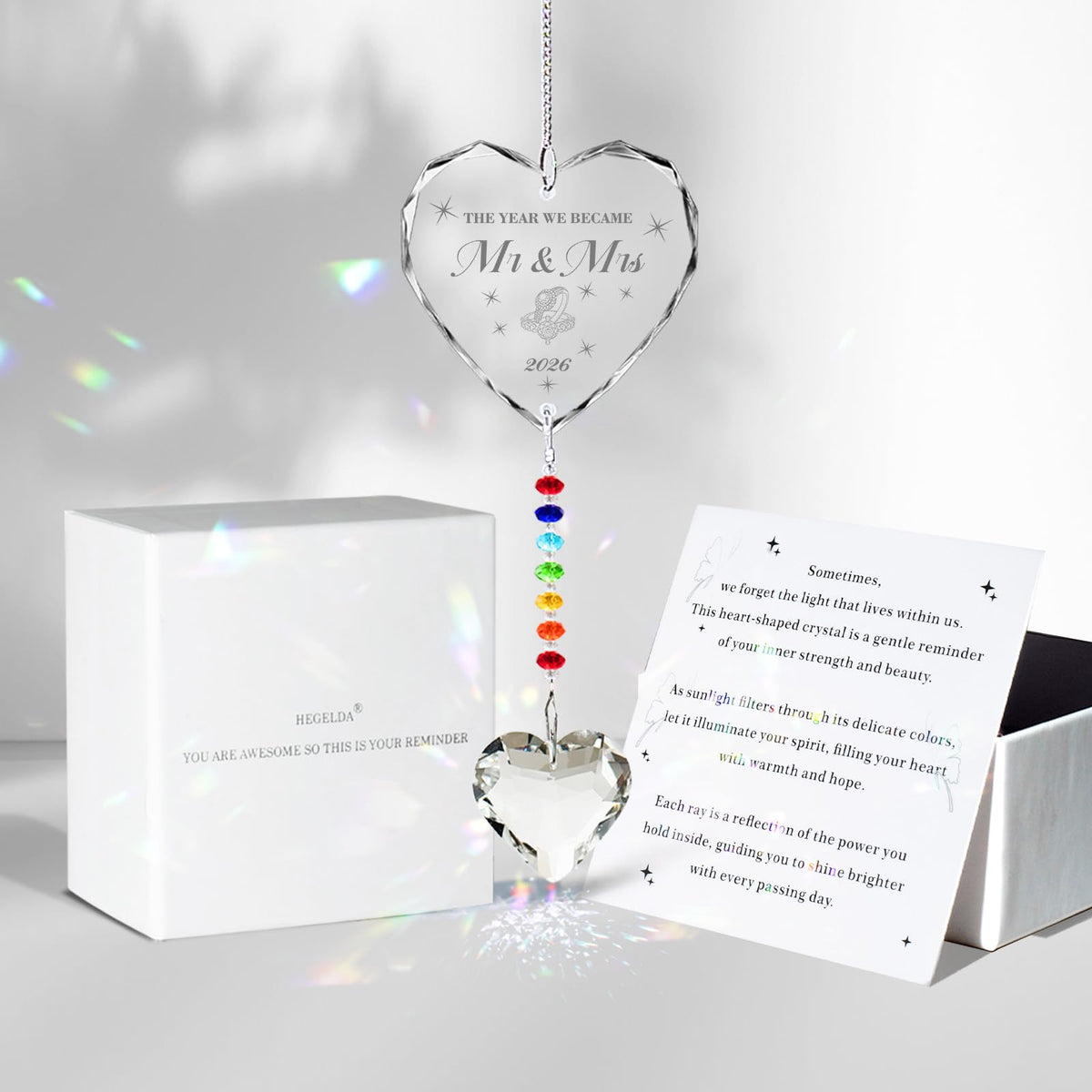 Birthday Gifts for Women Friend Crystal Suncatcher Christmas Ornament Decor