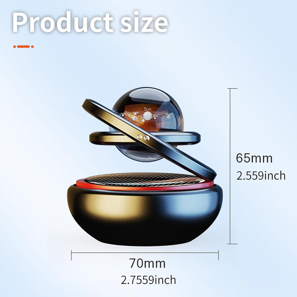 Kwak’s Solar Car Air Freshener Dashboard Decorations Gentle Ocean Scent