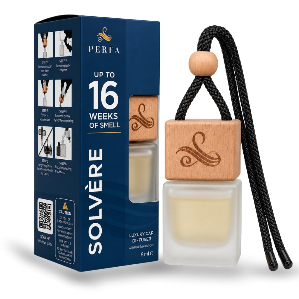 Car Air Freshener for Men - Solvère Inspired Perfume Diffuser Home by Perfa