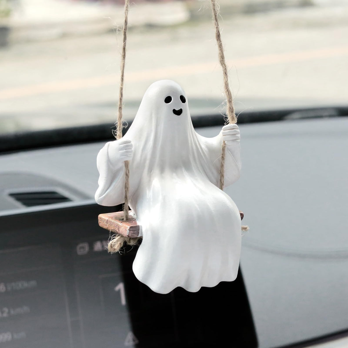 YGMONER Cute Swinging Duck Car Rear View Mirror Hanging Accessories Funny Car Interior Decor Gifts for Women Men (Duck)