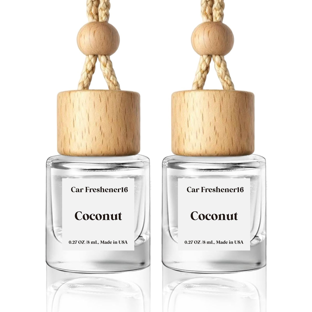 HoogaLife Car Air Freshener Diffuser 2 Pack Hanging Air Freshener Diffuser - Vanilla Cream Fragrance Oil Air D iffuser for Car, 45+ days Long Lasting Fragrance Made in USA C ar Air Fresheners (V54)