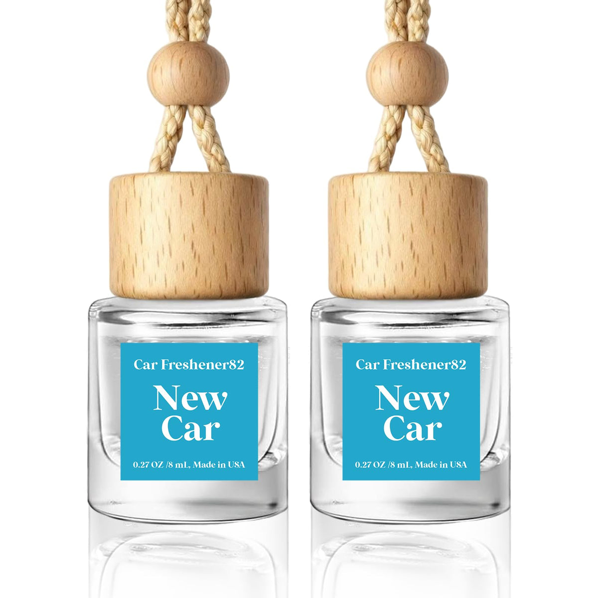 HoogaLife Car Air Freshener Diffuser 2 Pack Hanging Air Freshener Diffuser - Vanilla Cream Fragrance Oil Air D iffuser for Car, 45+ days Long Lasting Fragrance Made in USA C ar Air Fresheners (V54)