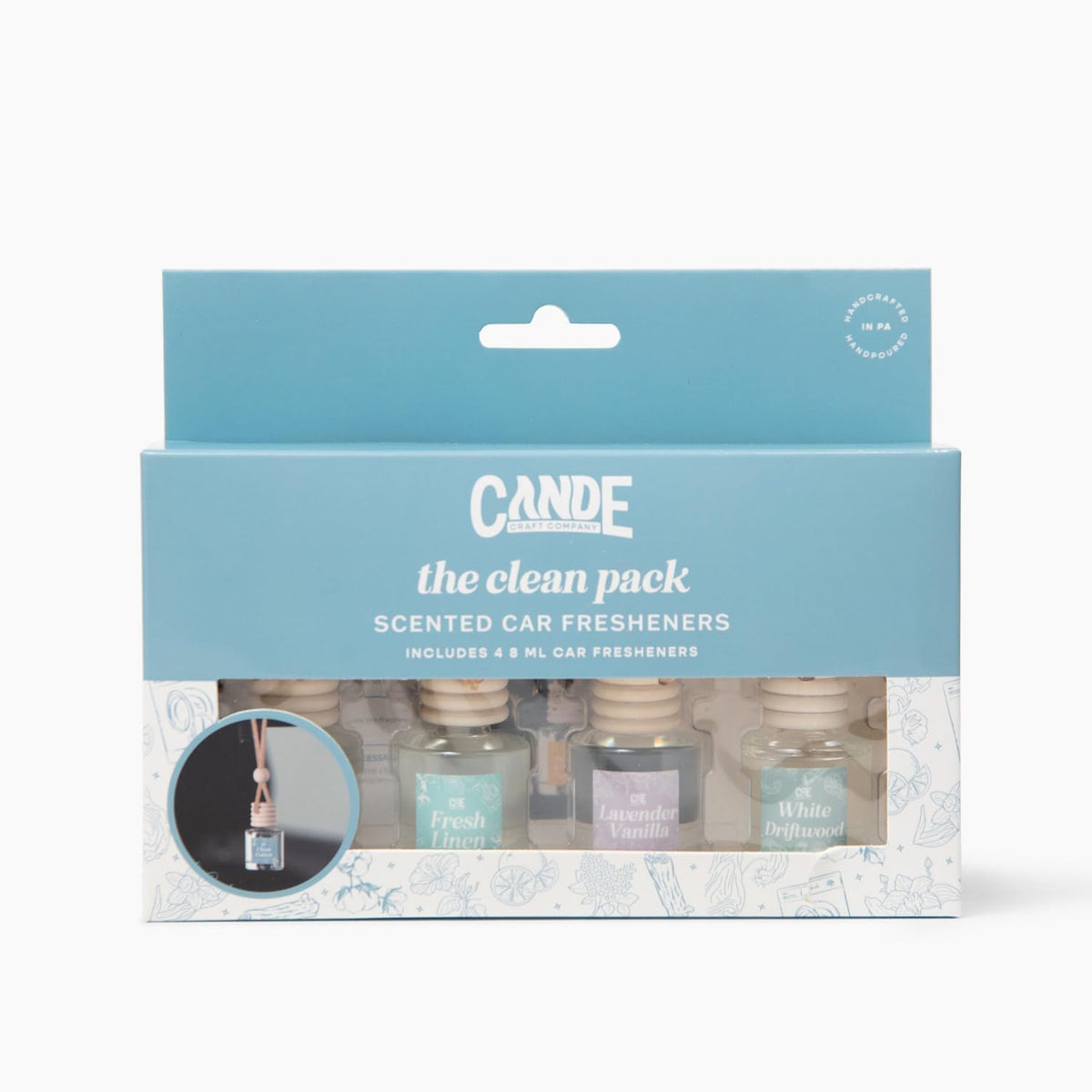 CANDECraftCo 2 Pack Hanging Car Air Freshener Diffuser for Essential Oils
