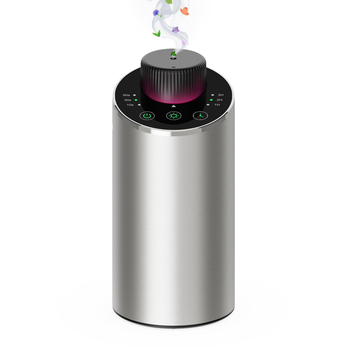 Waterless Essential Oil Diffuser Aromatherapy Scent Diffusers for Home Large Room, Bedroom, Car, Office, Desk, Battery Operated Mini Portable Air Freshener, 3 Countdown Timers & 3 Mist Levels
