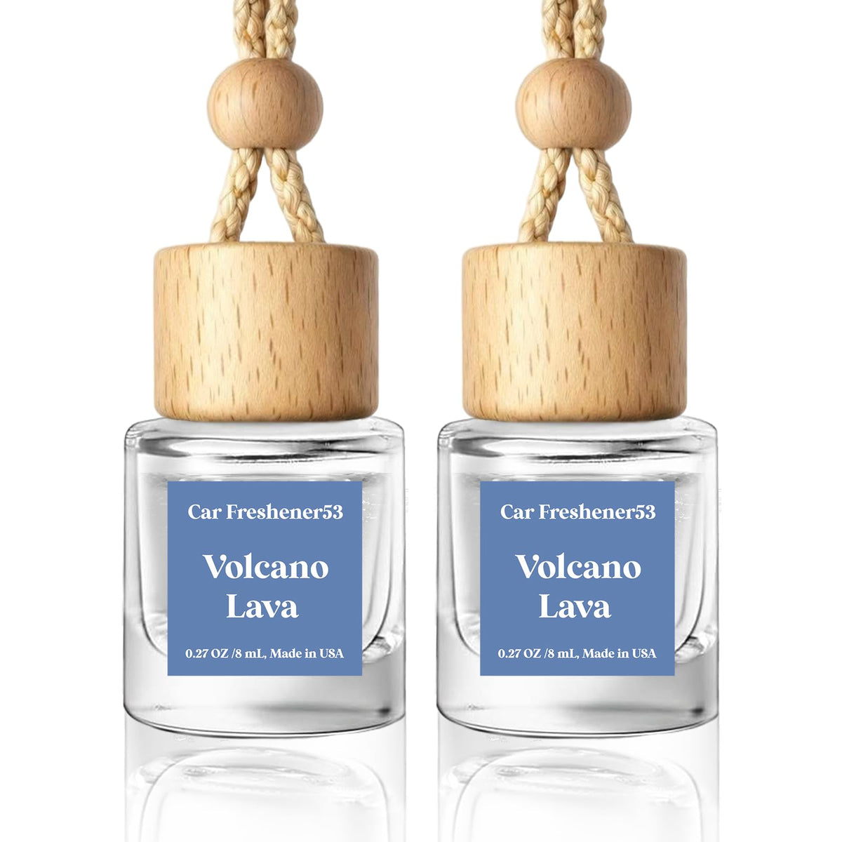 HoogaLife Car Air Freshener Diffuser 2 Pack Hanging Air Freshener Diffuser - Vanilla Cream Fragrance Oil Air D iffuser for Car, 45+ days Long Lasting Fragrance Made in USA C ar Air Fresheners (V54)