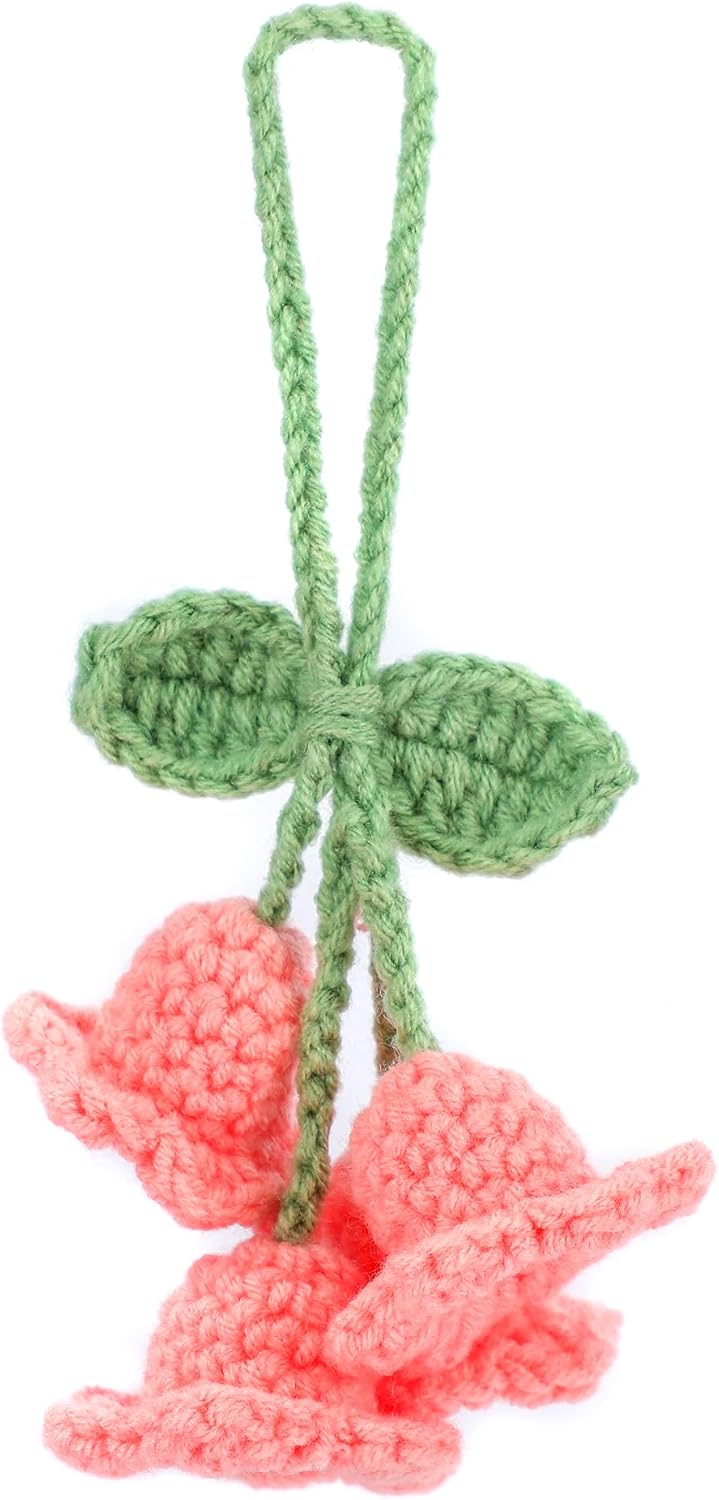 Car Decor Flower Car Mirror Hanging Accessories, Car Accessories for Women
