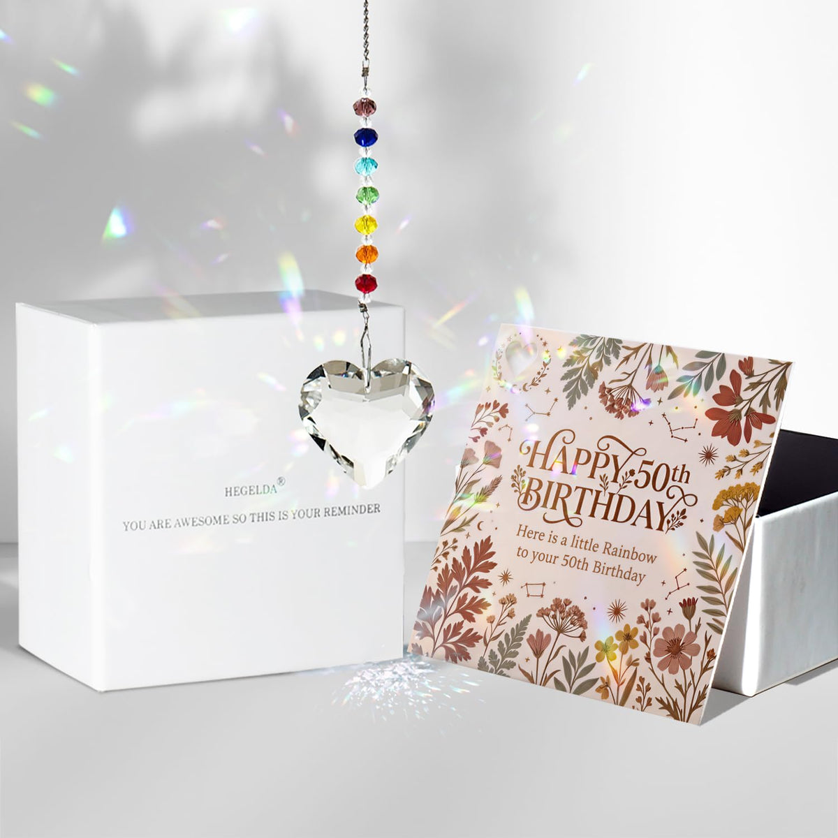 Birthday Gifts for Women Friend Crystal Suncatcher Christmas Ornament Decor