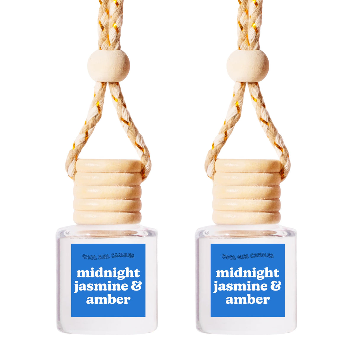 COOLGIRLCANDLES Pistachio Salted Caramel Hanging Car Air Freshener and Essential Oil Diffuser - Automobile Aromatherapy Diffuser Bottle