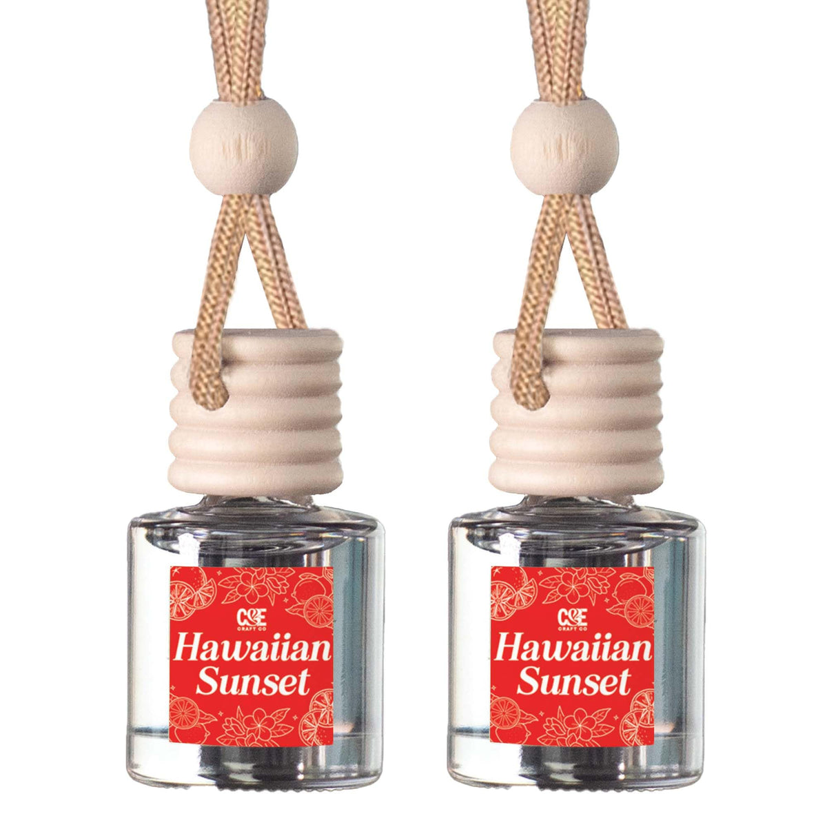 CANDECraftCo 2 Pack Hanging Car Air Freshener Diffuser for Essential Oils