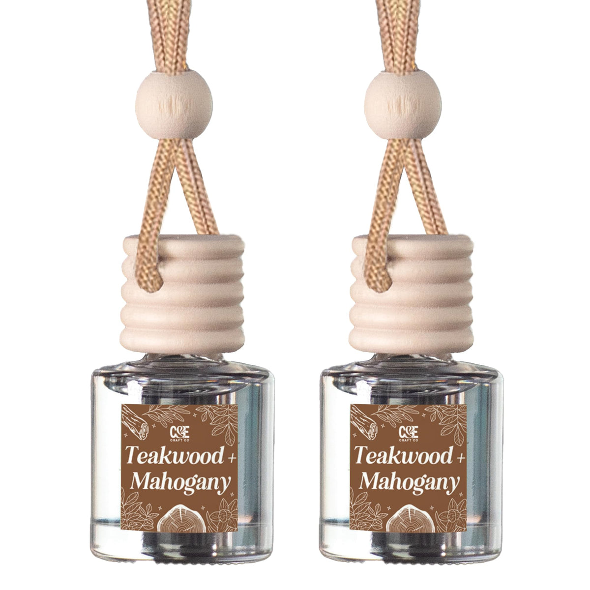 CANDECraftCo 2 Pack Hanging Car Air Freshener Diffuser for Essential Oils