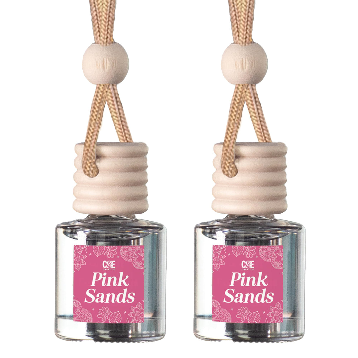 CANDECraftCo 2 Pack Hanging Car Air Freshener Diffuser for Essential Oils