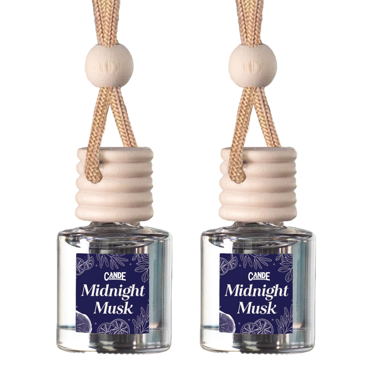 CANDECraftCo 2 Pack Hanging Car Air Freshener Diffuser for Essential Oils