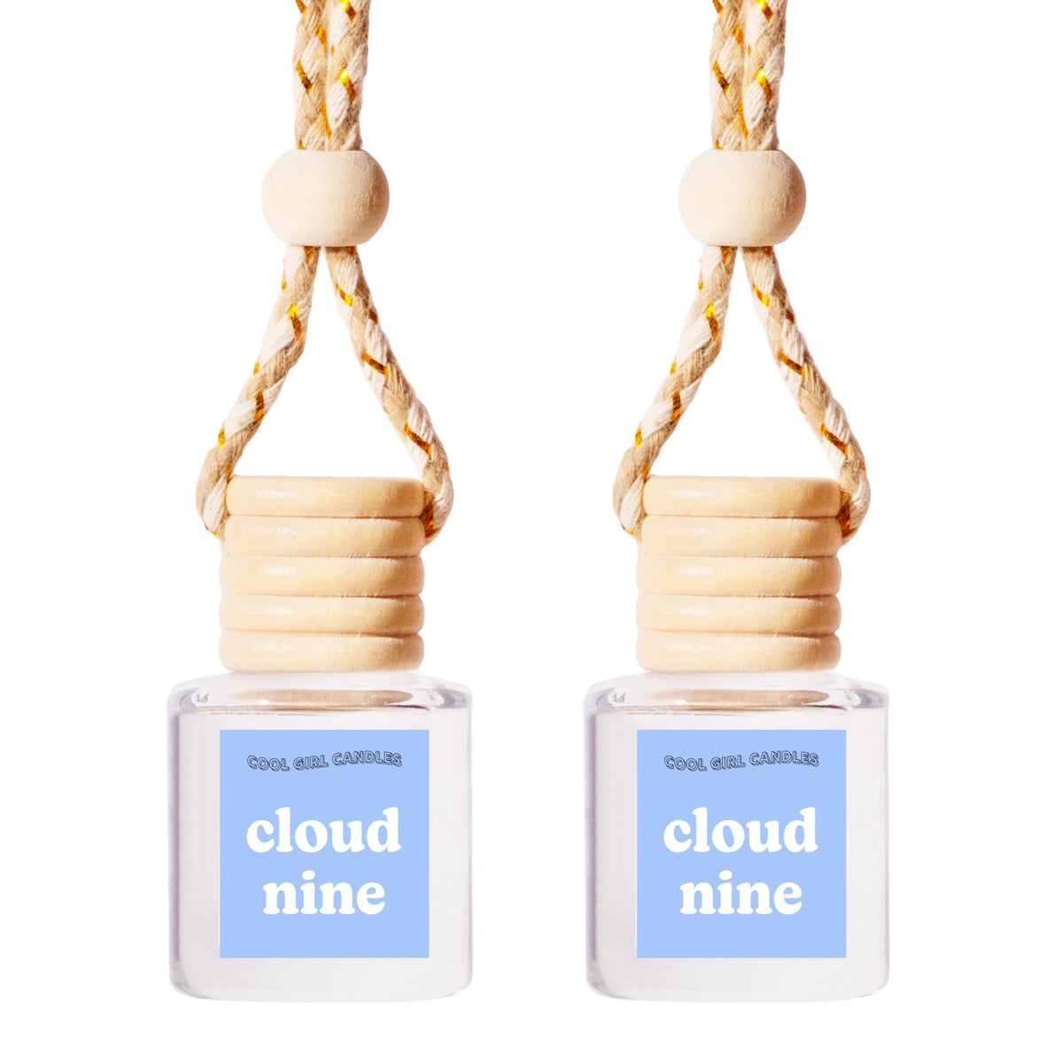 COOLGIRLCANDLES Pistachio Salted Caramel Hanging Car Air Freshener and Essential Oil Diffuser - Automobile Aromatherapy Diffuser Bottle
