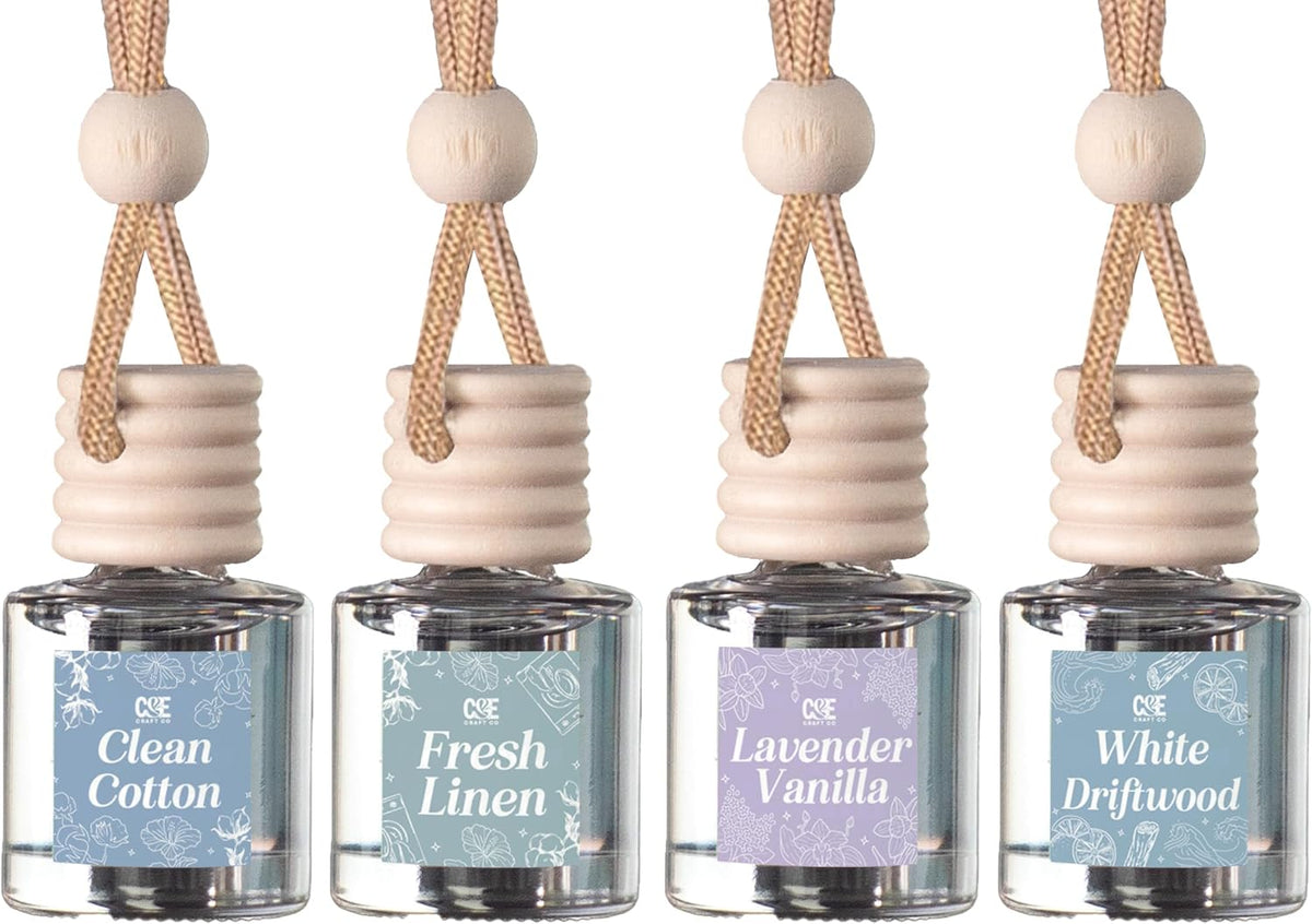 CANDECraftCo 2 Pack Hanging Car Air Freshener Diffuser for Essential Oils