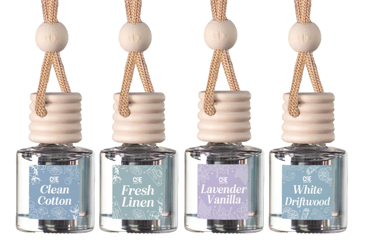 CANDECraftCo 2 Pack Hanging Car Air Freshener Diffuser for Essential Oils