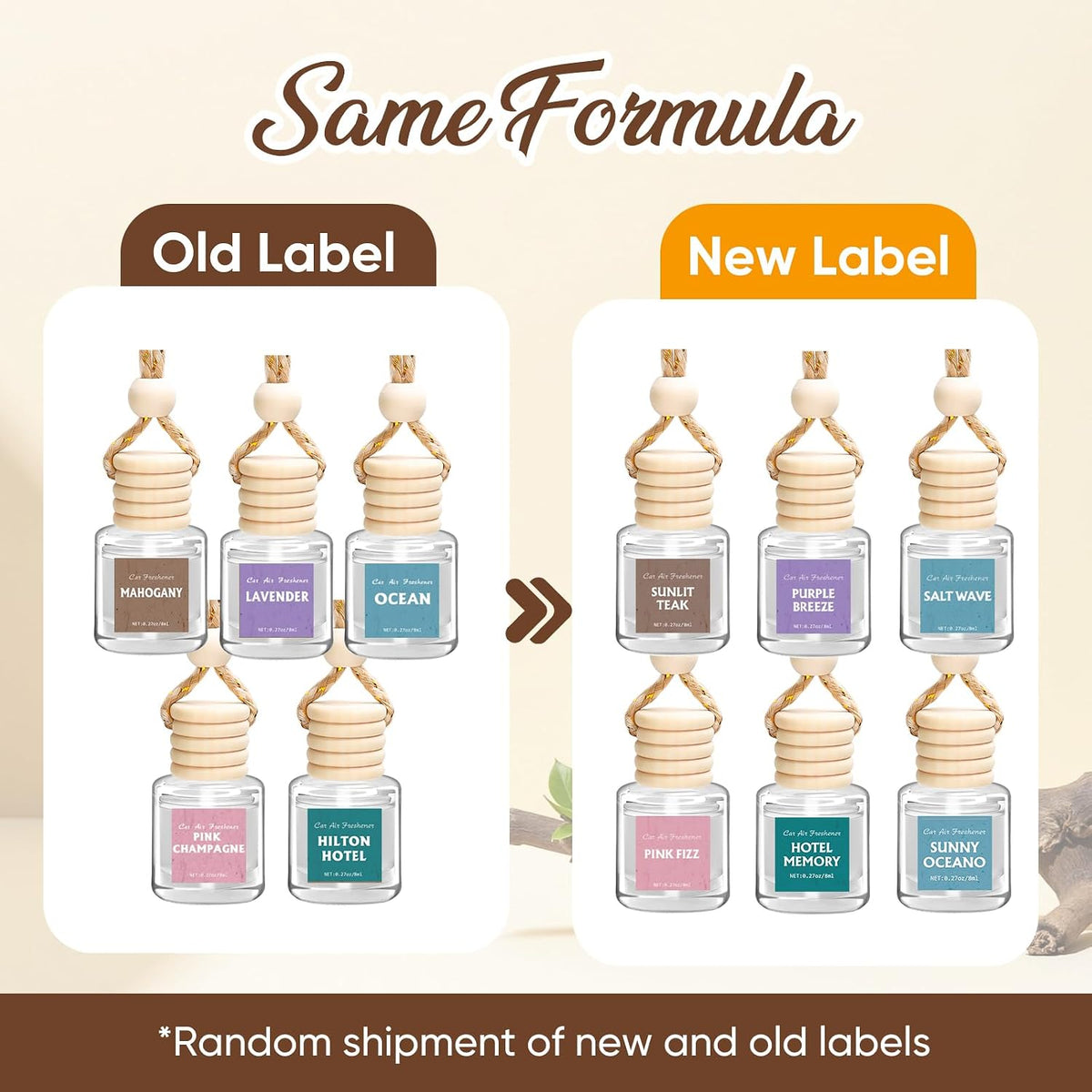 AROIC 24 Pack Car Air Freshener Diffuser, Hanging Essential Oil Diffuser