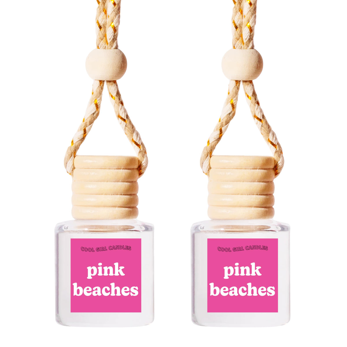COOLGIRLCANDLES Pistachio Salted Caramel Hanging Car Air Freshener and Essential Oil Diffuser - Automobile Aromatherapy Diffuser Bottle
