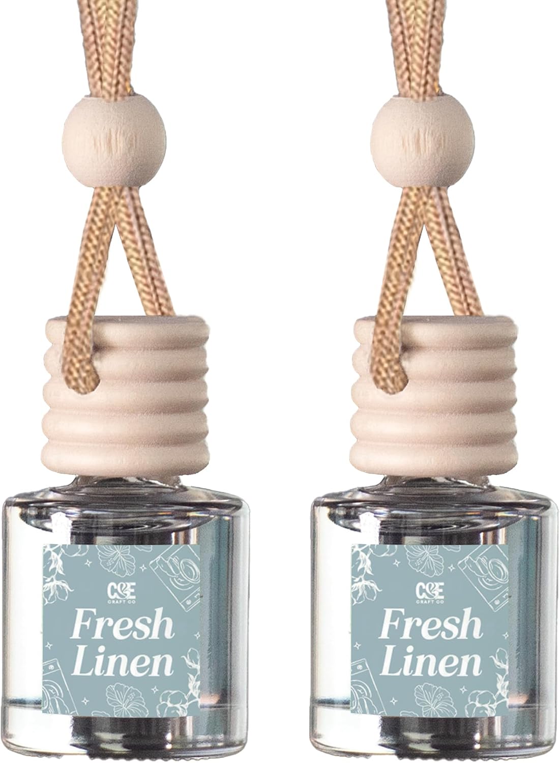CANDECraftCo 2 Pack Hanging Car Air Freshener Diffuser for Essential Oils