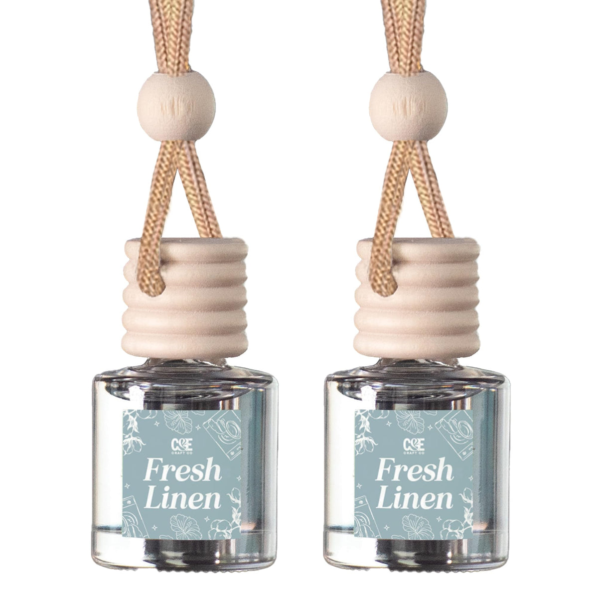 CANDECraftCo 2 Pack Hanging Car Air Freshener Diffuser for Essential Oils