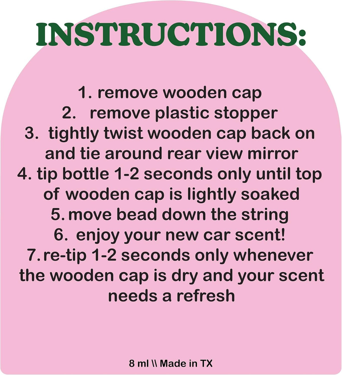 COOLGIRLCANDLES Pistachio Salted Caramel Hanging Car Air Freshener and Essential Oil Diffuser - Automobile Aromatherapy Diffuser Bottle
