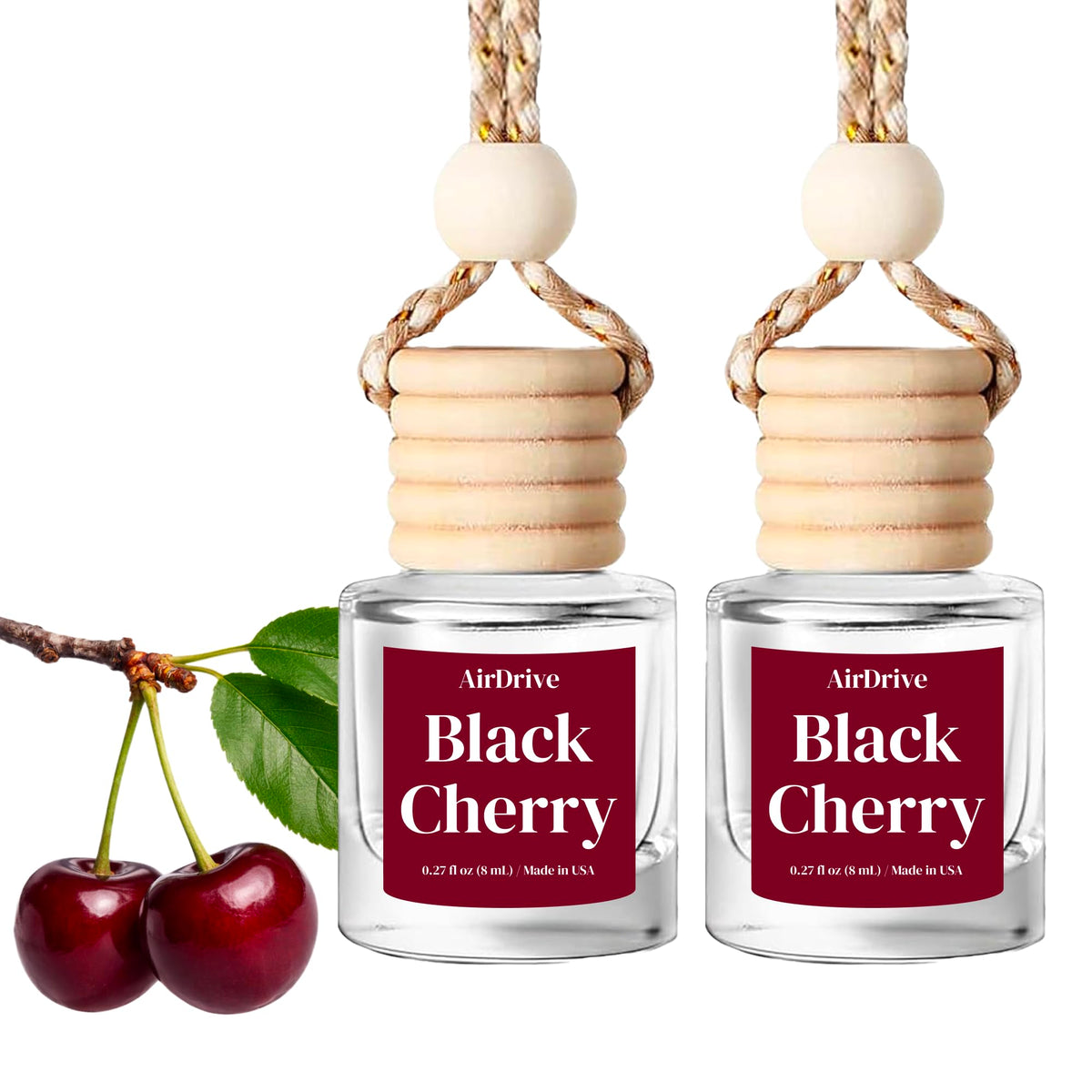 Car Air Freshener Tropical Bora-Bora 2 Pack Coconut Hanging Air Freshener Diffuser, Cute Car Accessories Air Freshner for Women & Men Gift Non-Toxic Car Scent Long Lasting Oil Diffuser Made in USA