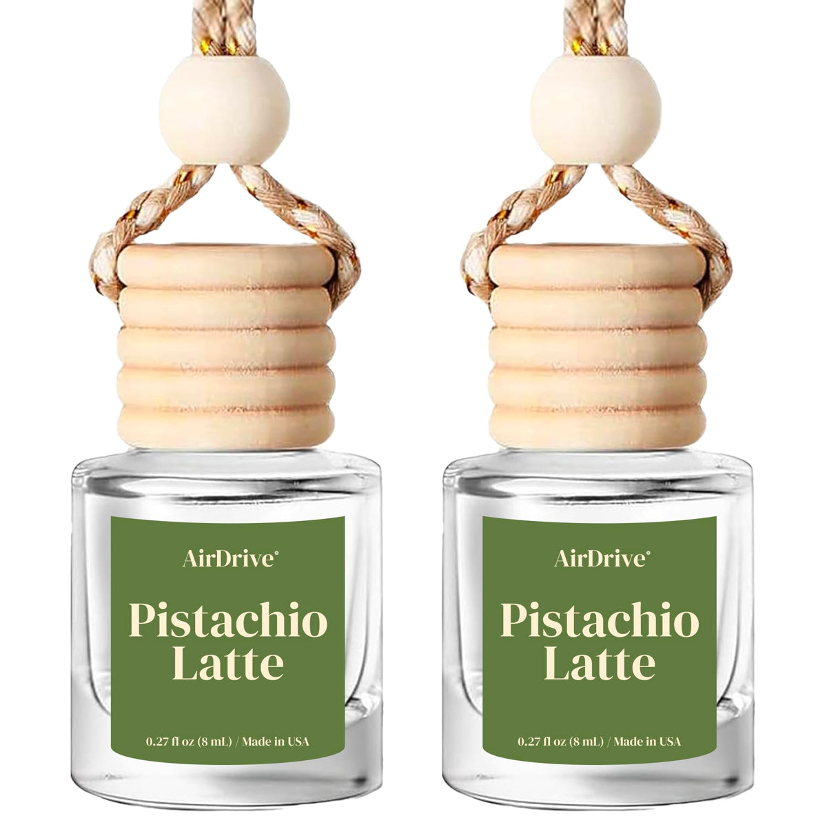 Car Air Freshener Tropical Bora-Bora 2 Pack Coconut Hanging Air Freshener Diffuser, Cute Car Accessories Air Freshner for Women & Men Gift Non-Toxic Car Scent Long Lasting Oil Diffuser Made in USA