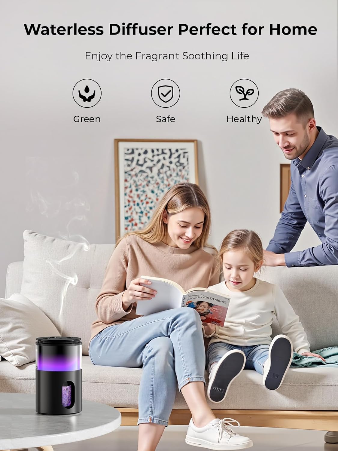 Waterless Essential Oil Diffuser: -  for Home