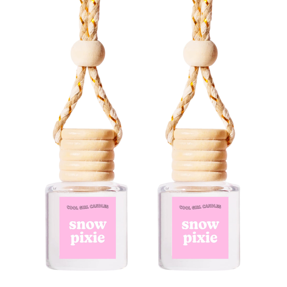 COOLGIRLCANDLES Pistachio Salted Caramel Hanging Car Air Freshener and Essential Oil Diffuser - Automobile Aromatherapy Diffuser Bottle