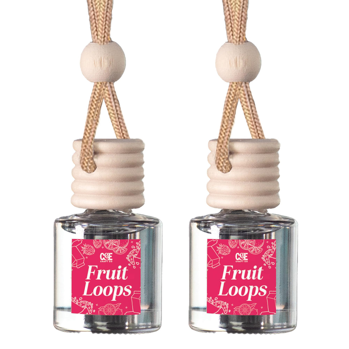 CANDECraftCo 2 Pack Hanging Car Air Freshener Diffuser for Essential Oils