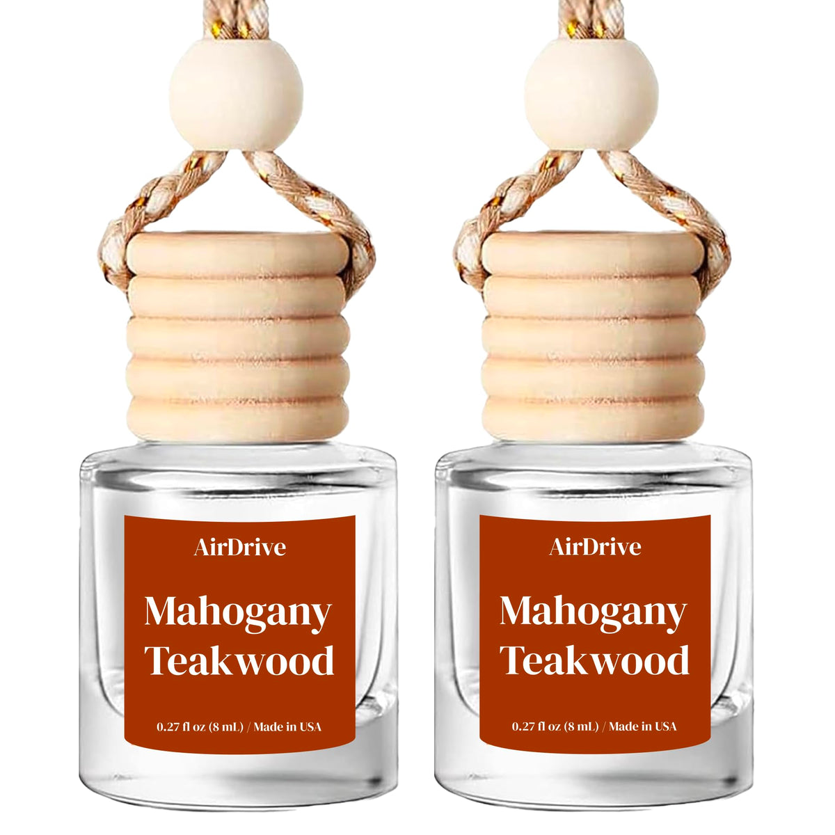 Car Air Freshener Tropical Bora-Bora 2 Pack Coconut Hanging Air Freshener Diffuser, Cute Car Accessories Air Freshner for Women & Men Gift Non-Toxic Car Scent Long Lasting Oil Diffuser Made in USA