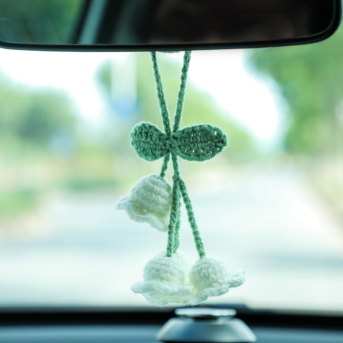 Car Decor Flower Car Mirror Hanging Accessories, Car Accessories for Women